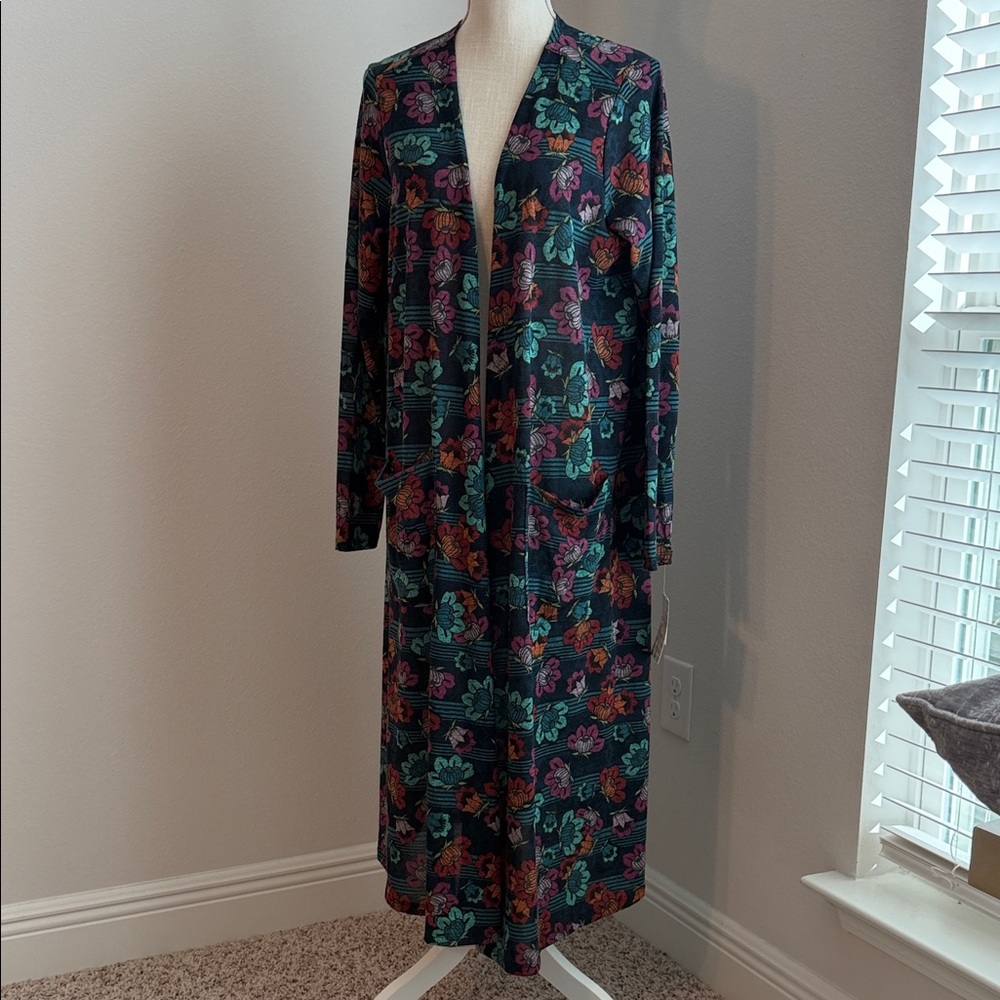 NWT LuLaRoe Multicolor Floral Long Cardigan Duster